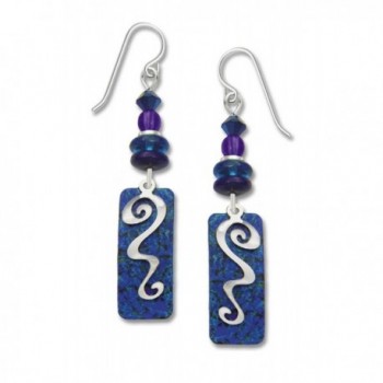 Adajio by Sienna Sky Beaded Blue Column Overlay Earrings 7215 - CR1105690YN