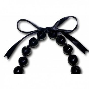 Black Kukui Necklace Chunky Lumbang