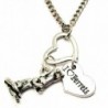 I Love Ferrets with Ferret Charm 18" Fashion Necklace - C411BL46P3R