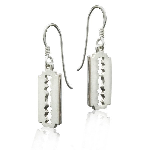 Sterling Silver Razor Blade Earrings - CX1274666LL