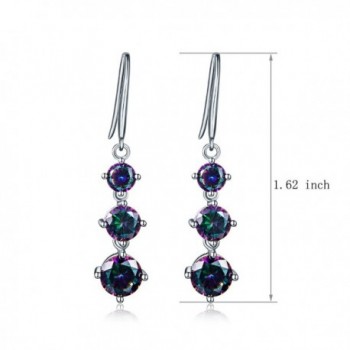 Mystic topaz Earrings Rainbow Zirconia DE0092M