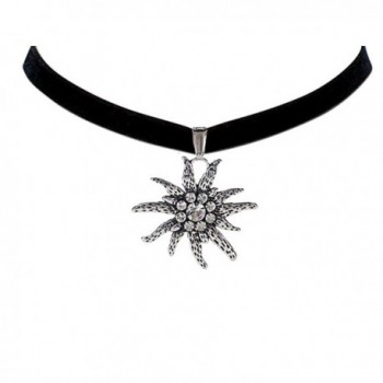 Bodai Velvet Choker Necklace Edelweiss