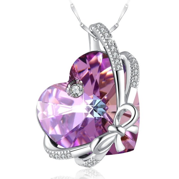 Swarovski Necklace Sterling Braveheart Birthstone - Classical Purple ...