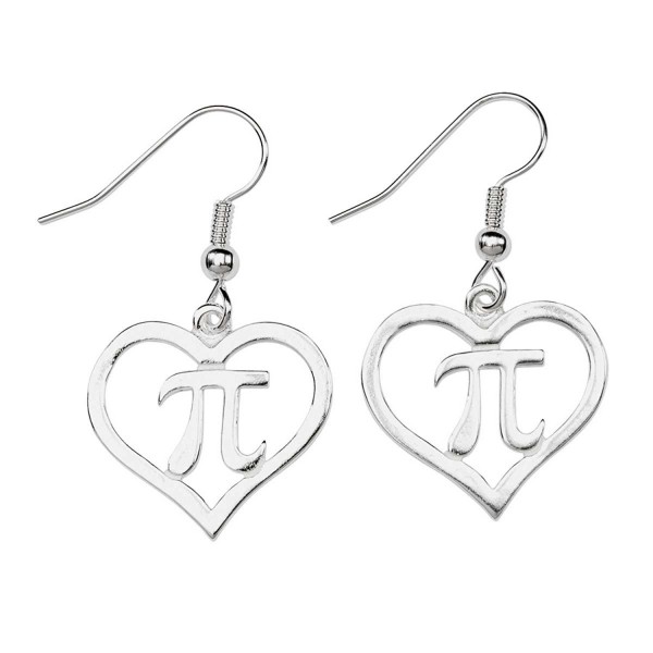 ComputerGear Math Jewelry Pi Day Earrings I Love Heart Geek Nerd STEM - C0120S1ZOXZ