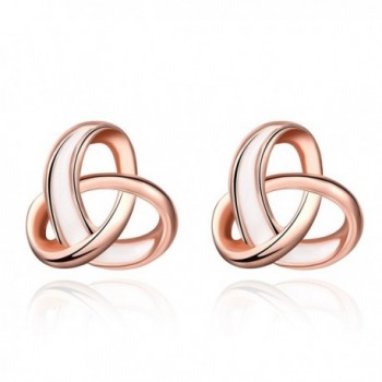 Celtic Earrings Women Dainty Sensitive - rose gold - CT1883RWWLL