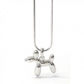 Lola Bella Gifts Balloon Dog Pendant Necklace with Gift Box - CN12O8THLW0