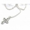 Handmade White Cross Necklace Choker in Women's Choker Necklaces