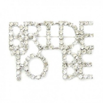 Faship Clear Crystal Bride To Be Pin Brooch - CP11S5XPFLP