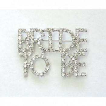 Faship Clear Crystal Bride Brooch