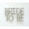 Faship Clear Crystal Bride Brooch