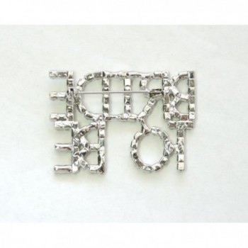 Faship Clear Crystal Bride Brooch in Women's Brooches & Pins