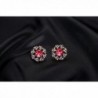 Kemstone Crystals Zirconia Pierced Earrings