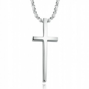 Cross of Love in Him Cross Pendant Necklace- Comes with Elegant Velvet Cloth Jewelry Box - C311FAM3Y7F