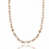 Julie Jewelry | Minimalist Stainless Steel Chain Necklace (20") - Pink - CW126PAFXUV