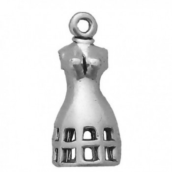 Corinna-Maria 925 Sterling Silver Sewing Mannequin Dress Form Charm - CE11FX7C8UH