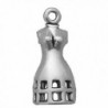 Corinna-Maria 925 Sterling Silver Sewing Mannequin Dress Form Charm - CE11FX7C8UH