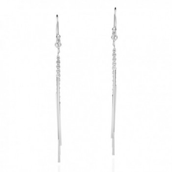 Trendy Stranded Sterling Silver Earrings