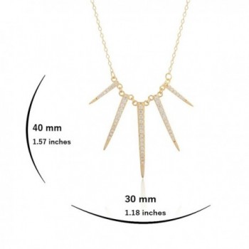 Sterling Silver Plated Zirconia Necklace
