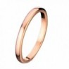 MJ 2mm Thin Rose Gold Plated Ring Tungsten Carbide Wedding Band - C711SO76HYB