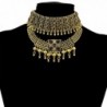 Tribal Tassel Pendant Statement Necklace