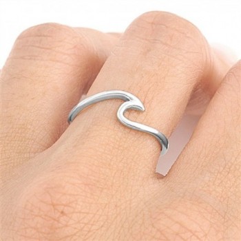 Ocean Swirl Thumb Sterling Silver