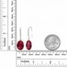 14x10mm Created Sterling Silver Earrings in Women's Drop & Dangle Earrings