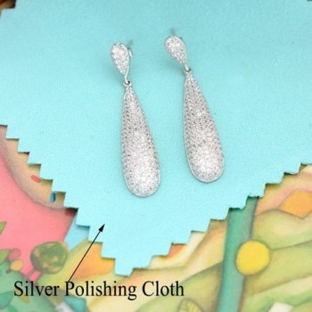 EVER FAITH Sterling Zirconia Engagement in Women's Drop & Dangle Earrings