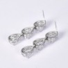 MASOP Silver tone Zirconia Bridesmaid Teardrop in Women's Drop & Dangle Earrings