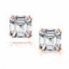 Bling Jewelry Asscher earrings Sterling in Women's Stud Earrings