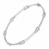 Silpada 'Sleek Accents' Sterling Silver Bangle Bracelet- 6.75" - CS12N8SIJIU