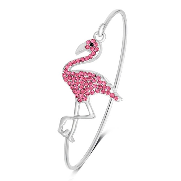 SENFAI Full Rhinestone Flamingo Can Open Bangle for Women - CS185W60ED7