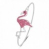 SENFAI Full Rhinestone Flamingo Can Open Bangle for Women - CS185W60ED7