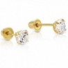 Yellow Cubic Zirconia Basket set Earrings in Women's Stud Earrings