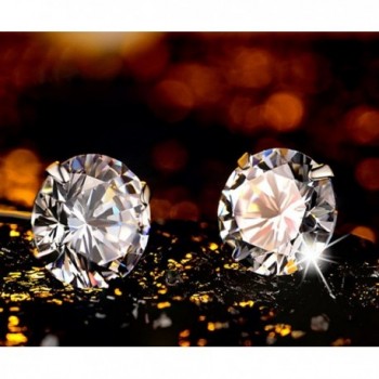 Whitegold Brilliant Simulated Diamond Earrings