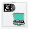 PinMarts Record Player Trendy Enamel