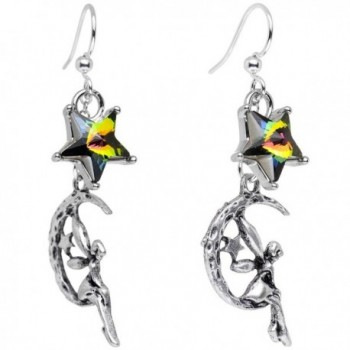 Body Candy Handcrafted Silver Plated Fairy Dangle Earrings Created with Swarovski Crystals - C1125Y40TY5