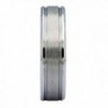 MJ Brushed Tungsten Carbide Wedding