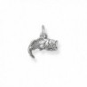 Corinna-Maria 925 Sterling Silver Big Mouth Bass Fish Charm - C91168KCD0N