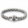 Stainless Steel Ladies Link Chain Bracelet Polished with Cubic Zirconia - 1 - CL12887W0GP