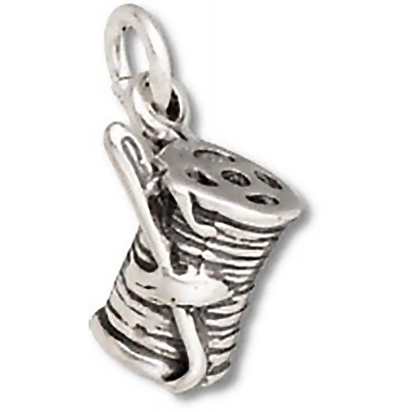 Corinna-Maria 925 Sterling Silver Sewing Needle Spool of Thread Charm - CC11FX7I4HX