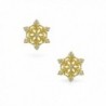 Bling Jewelry Winter Snowflake earrings in Women's Stud Earrings