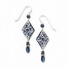 Adajio by Sienna Sky Navy Blue Filigree Kite Bead Earrings 7341 - CS119RC1XLJ