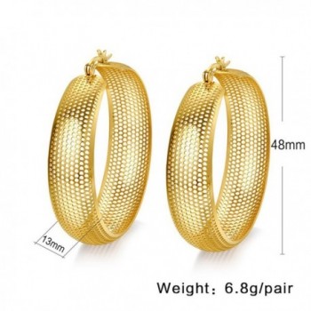 Stainless Hollowed Earring Plated Click Top