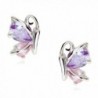 Butterflies Earrings Zirconia Austrian Crystals - CC12MA5IQAN