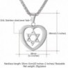 Stainless Steel David Pendant Necklace