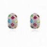 Multicolor Rhodium Plated Swarovski Beautiful Accessories - CJ12508F1DT