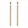 BCBG Generation Linear Bar Drop Earrings - 12k - CT1833LMGTS