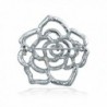 Bling Jewelry Crystal Flower Brooch