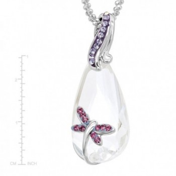 Crystaluxe Dragonfly Necklace Swarovski Crystals in Women's Pendants