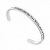 Stainless Steel Cuff Band And though she be but little-she is fierce Inspirational Bangle Bracelet - CF12OCPPQFP